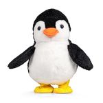 Tobar 28772 Dancing Penguin Soft Toy White and Black