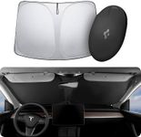 Spigen Triple-Coated CryoShade Front Windshield Sunshade (Reinforced Velcro Strap) Designed for All Tesla Model 3 and Y 2024/2023 / 2022