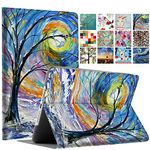 DuraSafe Case for iPad 9.7 Inch 5/6 Gen 2017/2018 & Air 1 / Air 2 [ A1893 A1954 A1822 A1823 A1566 A1567 A1474 A1475 ] Printed Folio Cover - Color Emblem