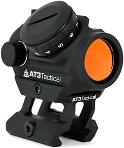 AT3 Rd-50 tactique Red Dot Sight – en option Picatinny Riser support de fixation pour Cowitness avec fer touristiques – 2 Moa Compact Red Dot Scope