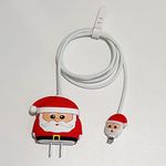 Careflection Premium Cartoon 3D Design Protective Case for 20W iPhone USB-C Power Adapter Charger Cable Protector Sleeve Santa Claus