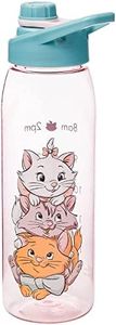 Silver Buffalo Disney The Aristocats Stacked Kittens Refill Times Water Bottle, Screw Top Lid, 28 Ounces