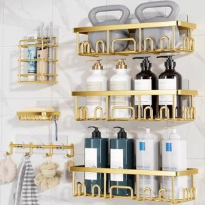 Veken 6 Gold shower caddy