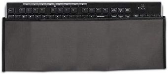 kwmobile Dust Cover Compatible with Logitech MK270 Wireless - Computer Keyboard Protector Fabric Case - Dark Grey