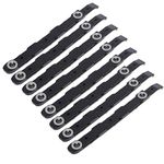 Eshylala 8 Pack Chassis Hard Drive Mounting Plastic Rails,Black