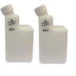 (2 Bottles) 1Ltr 2-Stroke Mixing Bottle Pre Mix 40/1 25/1 32/1 50/1 Strimmer Chainsaw