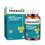 TrueBasics Advanced Multivitamin For Sports & Fitness (30 Tablets) | With Amino Acid, Energy, Antioxidant & Immunity Blends, 24 Vitamins & Minerals | For Immunity & Energy