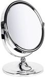 Sabichi 2x Magnifying Mirror - Dressing Table Makeup Mirror - Bathroom Mirror Free Standing - Double Sided Free Standing Bathroom Mirror With Crystal-like Style