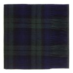 Oxfords Cashmere 100% Lambswool Tartan Scarf, Black Watch