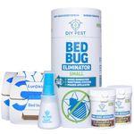 DIY Pest Bed Bug Treatment Kit - Safe Bedbug Killer - Complete Eradication for Home - Includes 2 Foggers, 2 Monitoring Stations, PPE & Carpet Applicator - Child & Pet Safe - Easy to Use