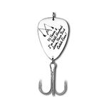 10th Anniversary Hook Gifts for Him Her 10 Years Anniversary Hook Gifts Wedding Birthday Gifts Fishing Lure Gifts Fisherman Gifts for Husband Boyfriend Valentines Day Gifts Fishing Hooks Gift