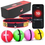 YMX BOXING® Ultimate Reflex Ball Set with Counter App - 4 React Ball Plus 2 Adjustable Headband, Great for Reflex, Timing, Accuracy, Focus & Coordination Training for Boxing, MMA and Krav Mega