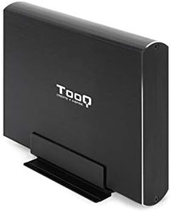 TooQ TQE-3531B Boîtier pour Disque Dur 3,5" (SATA I/II/III USB 3.0) en Aluminium avec indicateur LED Noir
