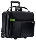 Leitz 2 Wheeled Light-Weight Hand Luggage Trolley Smart Traveller Range, Black