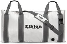 Elkton Outdoors Insulated Fish Cooler Bag Leakproof Fish Kill Bag 40x20in and 60x20in Fish Cooler with Easy Grip Carry Handles for Outdoor Travel (40L & 60L)