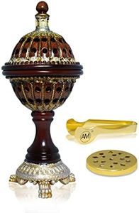 Charcoal Frankincense Incense Bakhoor Resin - Luxury Burner Globe