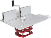 Router Lift System, Precision Router Lift with Top Plate Router Lifting Base, for Woodworking Slotting Trimming Chamfering Table Top (Silver)