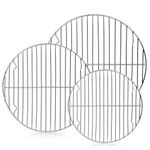 E-far Round Cooling Cooking Racks - Size 7½? & 9? & 10½? - Stainless Steel Round Steaming Baking Rack Set of 3, Multi-Purpose for Canning Air Fryer Pressure Cooker, Dishwasher Safe