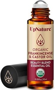 UpNature Beauty Castor Oil Roll On Eye Roller - 100% Organic Frankincense and Castor Oil for Face, Dark Circles, Fine Lines, Under Eyes and Skin