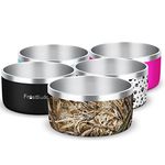 Frost Buddy® Stainless Steel Insulated Dog Bowl, Non-Slip Bottom, Holds 8 Cups of Water or Food, for Dogs or Cats (100 Oz, Realtree Max-5 Camo)