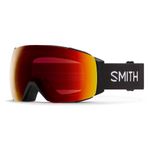 SMITH I/O MAG Goggles with ChromaPop Lens – Performance Snowsports Goggles with Easy Lens Change Technology for Skiing & Snowboarding – for Men & Women – Black + Sun Red Mirror Lens