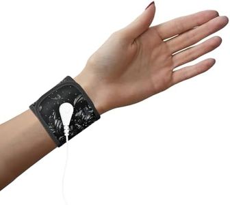 Grounding Wrist Strap, Grounding Strap, Patterned Grounding Wristband, Grounding Therapy Wrist Support Brace，Grounding Electric Carbon Leatherette for Better Sleep, Relieve Pain and Inflammation