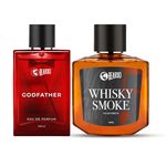 Beardo Godfather & Whisky Smoke Liquid Perfume For Men, 100Ml X 2| Eau De Parfum | Premium, Strong & Long Lasting Fragrance For Men'S | Ideal Gift For Men | Gift For Brother | Gift For Friends