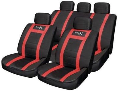 Streetwize SWUXSC5 Red Leather Look Seat Cover Set