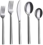 Annova Silverware 20 Set PCS Set Forged Premium Stainless Steel/Flatware - 4 x Dinner Forks, 4 x Salad Forks, 4 x Dinner Knives, 4 x Dinner Spoons, 4 x Dessert Spoons - Service for 4