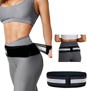 fohoa Sacroiliac SI Joint Hip Belt - Lower Back Support Brace for Men and Women - Pelvic Support Belt - Trochanter Belt - Sciatica Pelvis Lumbar Hip Pain Relief (Regular)