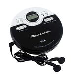 Studebaker SB3703BWA Joggable Personal CD/MP3 Player with Bookmark Feature and FM PLL Radio - Black/White