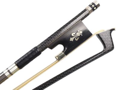 PERLMAN Textured Carbon Fiber Violin Bow Full Size 4/4 Hand Crafted Advanced Horse Hair Fiddle Bow