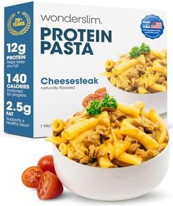 Wonderslim High Protein Pasta – Instant Meal, 5ct (Cheese Steak Macaroni)