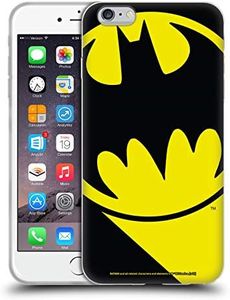 Head Case Designs Officially Licensed Batman DC Comics Bat Signal Logos Soft Gel Case Compatible with Apple iPhone 6 Plus/iPhone 6s Plus