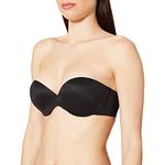 Maidenform Women's Custom Lift Strapless Bra, Black, 38C