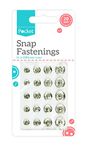 20 Sew on Snap Fasteners Fastenings 4 Assorted Sizes Metal Clothes Poppers