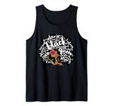 Black History Month October February Afro Word Art Melanin Tank Top