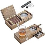 Joyoldelf Cigar Humidor Solid Wood 