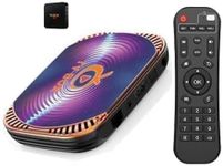 Android 11.0 TV Box Amlogic S905X4 MXIII X4 Android TV Box 4GB RAM 64GB ROM, Dual-WiFi 2.4GHz/5GHz BT4.0 Quad Core 64 Bits 3D/8K Full HD/H.265/USB3.0 with Keyboard