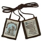 Authentic Catholic Scapular - 100% Wool (Best Brown Scapular w/ Brown Cord) Made in the U.S.A.