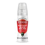 TODD PRESTIGE Premium Sneaker and Shoe Whitener | 75ml - Super White | White Colour Restorer for Sneaker, Trainers, Canvas & Leather Shoes | 75ml Bottle with Sponge