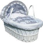 Jillyraff Grey Elephant Design Replacement Moses Basket Dressing