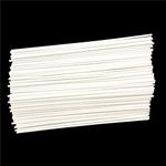 50PCS Diameter 1mm Length 250mm White ABS Styrene Plastic Round Bar Rods for DIY Toys Doll House, DIY Sand Table Model, DIY Scene Making, Building Making