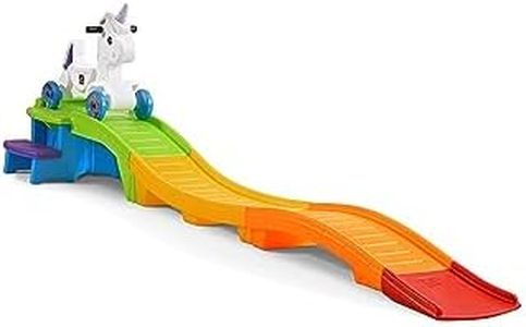 Step2 Unicorn Up & Down Roller Coaster Toy, Kids Ride On Push Car, Summer Outdoor Playset, For Toddler 2-5 Years Old, Multicolored Track