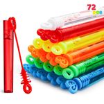 JOYIN 72 pcs Mini Bubble Wands, Bubbles Party Bag Fillers, Bubble Tube, Mini Bubbles for Party Bags, Wedding Engagement Anniversary Classroom Party Favors Gift, Game prizes