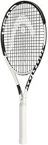 HEAD Metallix Attitude Pro White Tennis Racket - Pre-Strung Adult Tennis Racquet for Control and Maneuverability