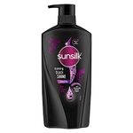 Sunsilk Black Shine, Shampoo, 650ml, for Shiny, Moisturised & Fuller Hair, with Amla + Oil & Pearl Protein, Paraben-Free