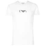 Emporio Armani Men's 2-pack T-shirt Essential Monogram T Shirt, White - Blanc (Bianco), S UK