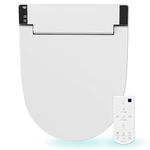 VOVO VB-6100SR Round Electronic Smart Bidet Toilet Seat with Dryer, Heated Toilet Seat, Self-Cleaning Nozzle, LED Light, Made in Korea - Standard UK