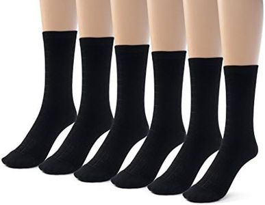 Silky Toes Rayon from Bamboo Seamless Designed Dress Socks for Boys Girls, 3 or 6 Pk School Uniform Socks